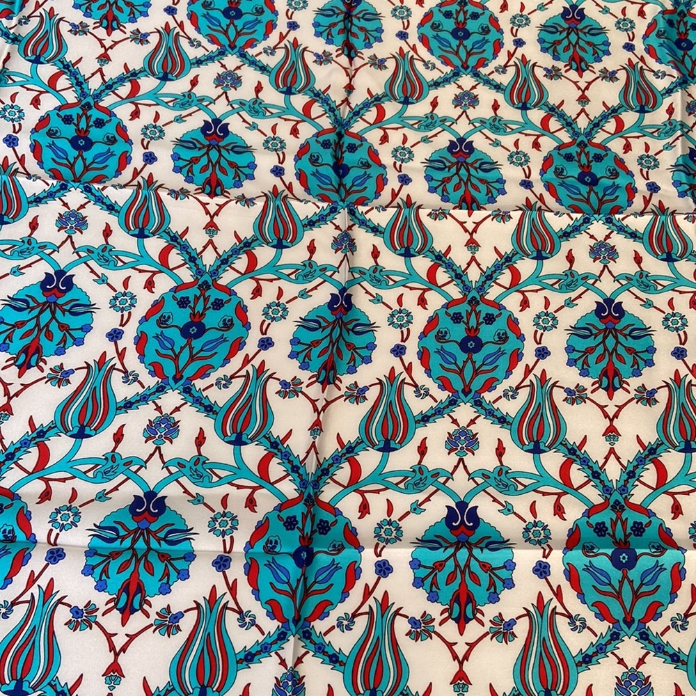 NWT Pure 100% Silk Square Scarf/Hijab Made in Turkey(1) - Picture 6 of 6